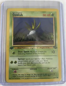 Pokemon TCG 1st Edition Jungle Oddish 58/64 NM - Image 1