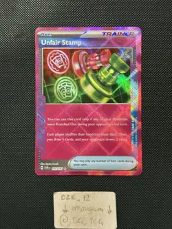 Pokemon Twilight Masquerade - Unfair Stamp - 165/167 - Ace Spec Holo - M/NM - Image 1