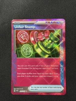 Pokemon Twilight Masquerade - Unfair Stamp - 165/167 - Ace Spec Holo - M/NM - Image 2