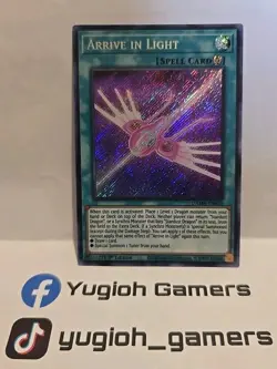 YUGIOH ARRIVE IN LIGHT DAMA 1ST EDITION SECRET LIGHT PLAYED - Image 1