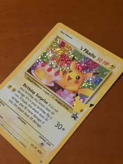 Pokemon Pikachu 24/53 Celebrations Classic Collection Promo Holo - Image 2