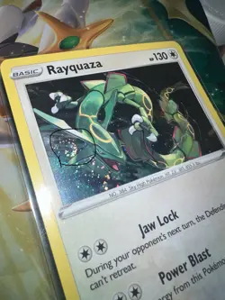 Pokemon TCG Rayquaza - SWSH029 Sword & Shield Black Star Promo NM W/Swirl - Image 2