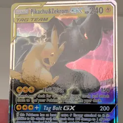 Pikachu & Zekrom GX 33/181 Sm-Team Up Holo Tag Team Pokemon Card - Image 5