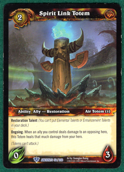 Spirit Link Totem - War Of The Ancients #56 - World Of Warcraft TCG Card - Image 1