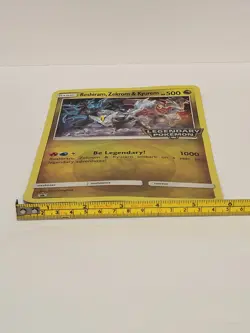 Reshiram Zekrom & Kyurem Legendary Pokemon JUMBO Oversized PROMO Card Holo Foil - Image 5