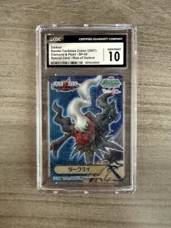 PSA 10 Pokemon Card Darkrai SP-09 Holo Japanese Carddass DP Zukan Part 2 2007 - Image 1