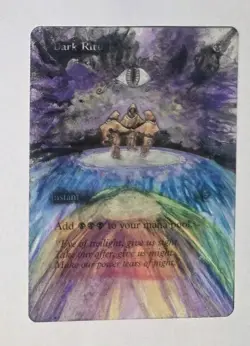 MTG Dark Ritual - Mercadian Masques ALTERED - Image 1