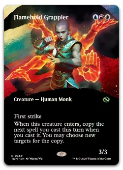 Flamehold Grappler (Borderless) #359 (Foil) NM Tarkir Dragonstorm TDM Magic MTG - Image 1
