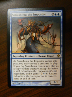 MTG Saviors Of Kamigawa Blue Rare Sakashima The Imposter Near Mint - Image 1