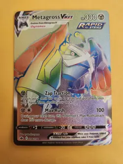 Metagross Vmax 208/198 Chilling Reign NM Full Art Secret Rainbow Rare Pokemon - Image 1