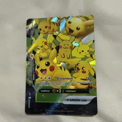 2021 Pokemon SWSH BSP Celebrations Collection #141 Pikachu V Union - Image 3