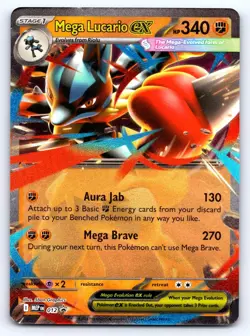 Mega Lucario ex - 012 012 Holo Promo ME: Mega Evolution Promo Pokemon Near Mint - Image 1