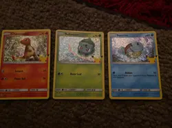 Pokemon Charmander Bulbasaur Squirtle HOLO Lot 25th Anniversary McDonalds - Image 1