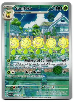Sunflora 169/167 - 🌊 Twilight Masquerade Illustration Rare Pokemon TCG 🖤 - LP - Image 1