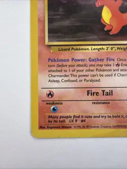 Charmander 50/82 MP Common Team Rocket Pokemon Vintage - Image 3