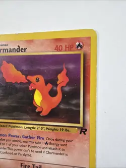 Charmander 50/82 MP Common Team Rocket Pokemon Vintage - Image 5