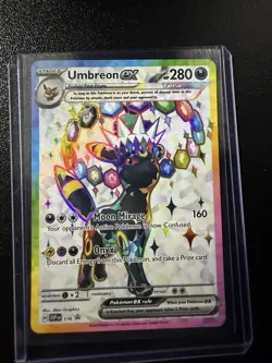 Umbreon ex 176 SVP Black Star Promo Holo Full Art Pokemon Card - Image 1