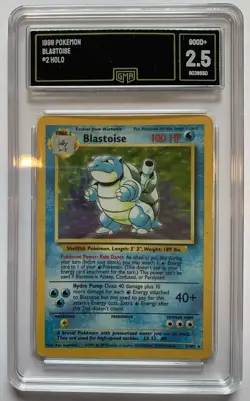 Blastoise Holographic Pokemon Card Fermi Bubbles Grading F+ - Image 5