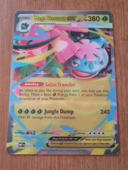 Pokemon TCG Mega Venusaur ex Jumbo Oversized Lenticular Promo Card MEP 013 Mint - Image 1