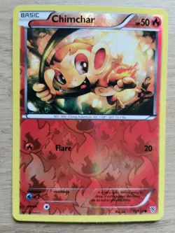 Pokemon TCG Chimchar 15/135 Plasma Storm Reverse Holo NM Condition - Image 1