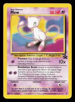 Mew 8 WOTC Black Star Promo Pokemon Card - Image 1