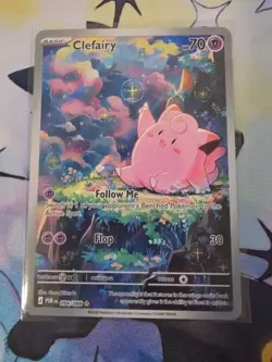 Lillie's Clefairy ex Special Illustration Rare Holo Sv09 184/159 Pokemon - Image 1