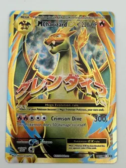 Pokemon TCG Mega M Charizard EX Evolutions 101/108 Holo Full Art Ultra Rare LP - Image 1