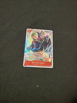 One Piece Roronoa Zoro EB04-007 Holo Rush 9000 Power Egghead Card - Image 1