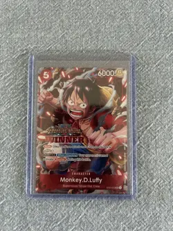 MONKEY D. LUFFY TREASURE CRUISE WINNER PACK VOL.5 FOIL PROMO 2023 NM - Image 1