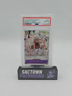 2025 One Piece EB02 Japanese Monkey D. Luffy Manga Alternate Art PSA 10 - Image 1