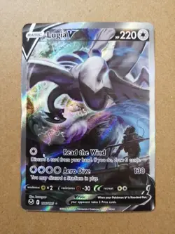 Lugia v Alt Art Silver Tempest 186/195 NM Pokemon Card - Image 1