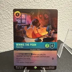 Winnie the Pooh-Hungry Bear 217/204 Disney Lorcana Character Card EPIC Foil - Image 2