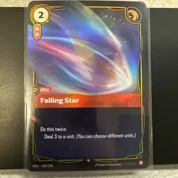 Riftbound Falling Star Card Origins OGN 029/298 League Of Legends English 29/298 - Image 1