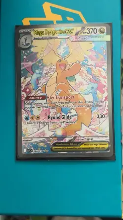 Mega Dragonite EX Full Art Secret Rare Holo 290/217 Pokemon Card 370 HP 330 ATK - Image 1