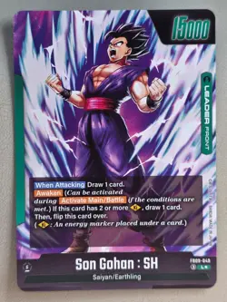 Dragon Ball Card Game Son Gohan SH Leader alt art Card MINT - Image 2
