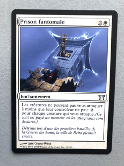 Mtg Carte Magic Champions of Kamigawa Ghostly Prison French LP - Image 1