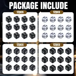 48 Pieces MTG Dice Counters,Abilities Keywords Counter Dice,MTG Life 16mm - Image 4