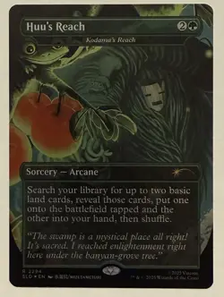 Huu's Reach - Kodama's Reach - Borderless Rainbow Foil - Secret Lair MTG - Image 1