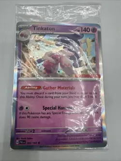Pokemon Tinkaton 105/193 GameStop Exclusive SEALED - Image 1