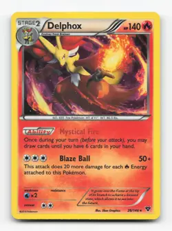 Pokemon TCG - Delphox 26/146 Lightly Played Holo Rare XY Holo - Image 1