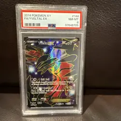 PSA 8 Yveltal EX 144/146 XY Base Set 2014 Full Art Pokemon Card FA Holo Foil - Image 1