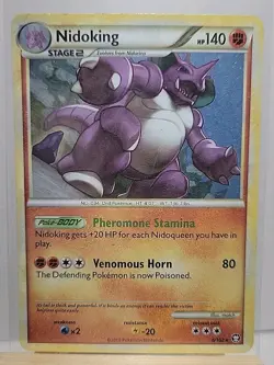 Nidoking 6/102 Triumphant Holo Pokemon TCG Moderately Played - Image 1