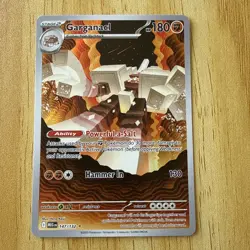 Pokemon Card Garganacl 147/132 Mega Evolution Illustration Rare NM - Image 1