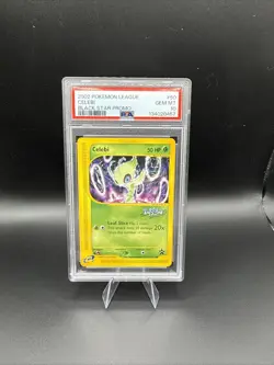 2002 POKEMON LEAGUE PROMO BLACK STAR #50 CELEBI PSA 10 - Image 1