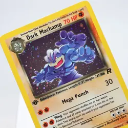 Pokemon TCG - Dark Machamp 10/82 Team Rocket Holo Rare 1st Edition WOTC - NM - Image 1