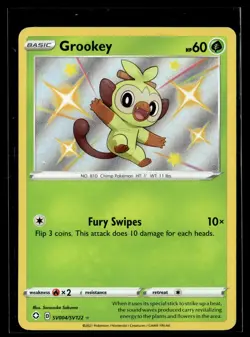Pokemon TCG Shining Fates: Shiny Vault #SV004/SV122 Grookey - Image 1