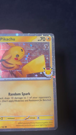 Pikachu (Stamped Pokemon Day 2026) 051/162 Cosmos Holo (Swirl Top Right) - NM - Image 2