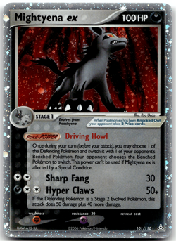 Mightyena 101/110 Holo Holon Phantoms Pokemon Card NM - Image 1