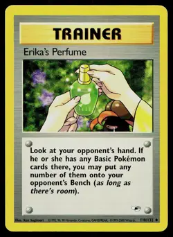 Pokemon Card Gym Heroes Erika's Perfume 110/132 Unlimited Uncommon - Image 1