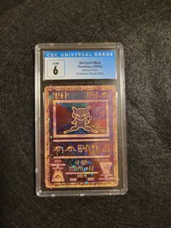 CGC 6 EX/NM Ancient Mew Holo Promo Pokemon Movie 2000 Pokemon Card - Image 1